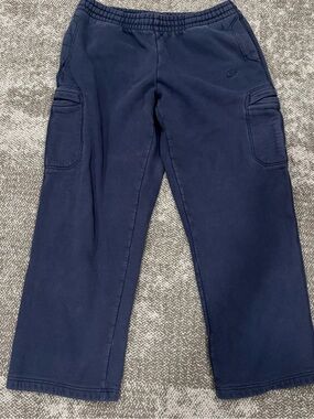 Vintage Nike Sportswear Navy Blue Sweatpants Mens U.S. Large
